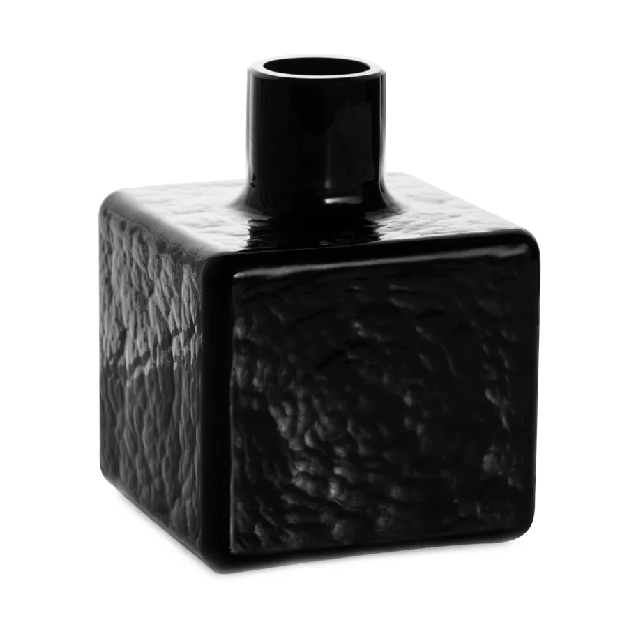 Cube vas, Black, 13x10x10 cm Fogia