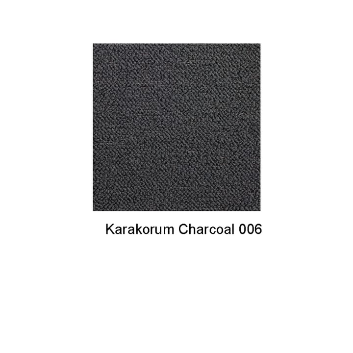Embrace ottoman ekben - tyg charcoal, svartbetsad - Fogia