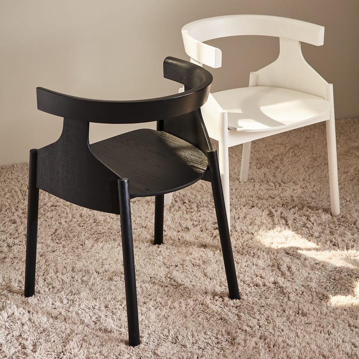 Howdoyoudo karmstol, läder elmotique 99001 ask svartbets-läder svart Fogia