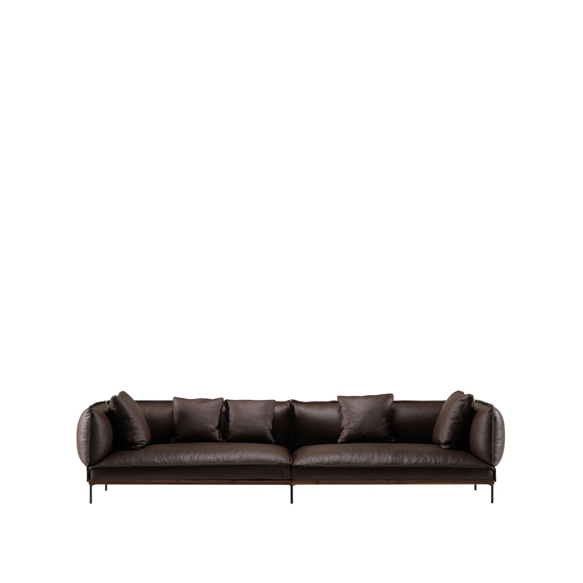 Fogia Jord 2,5-sits soffa Elmosoft brun-oljad valnöt