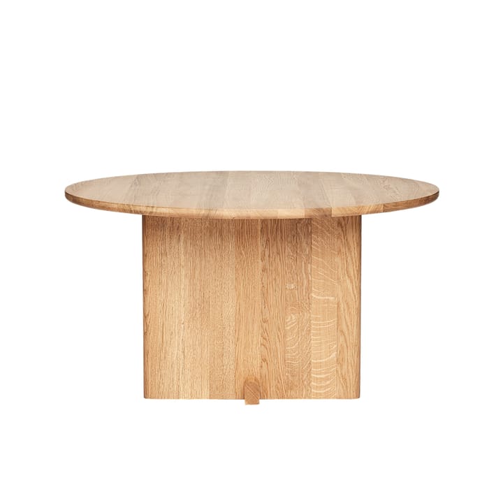 Koku soffbord högt Ø80 cm, Lackad ek Fogia