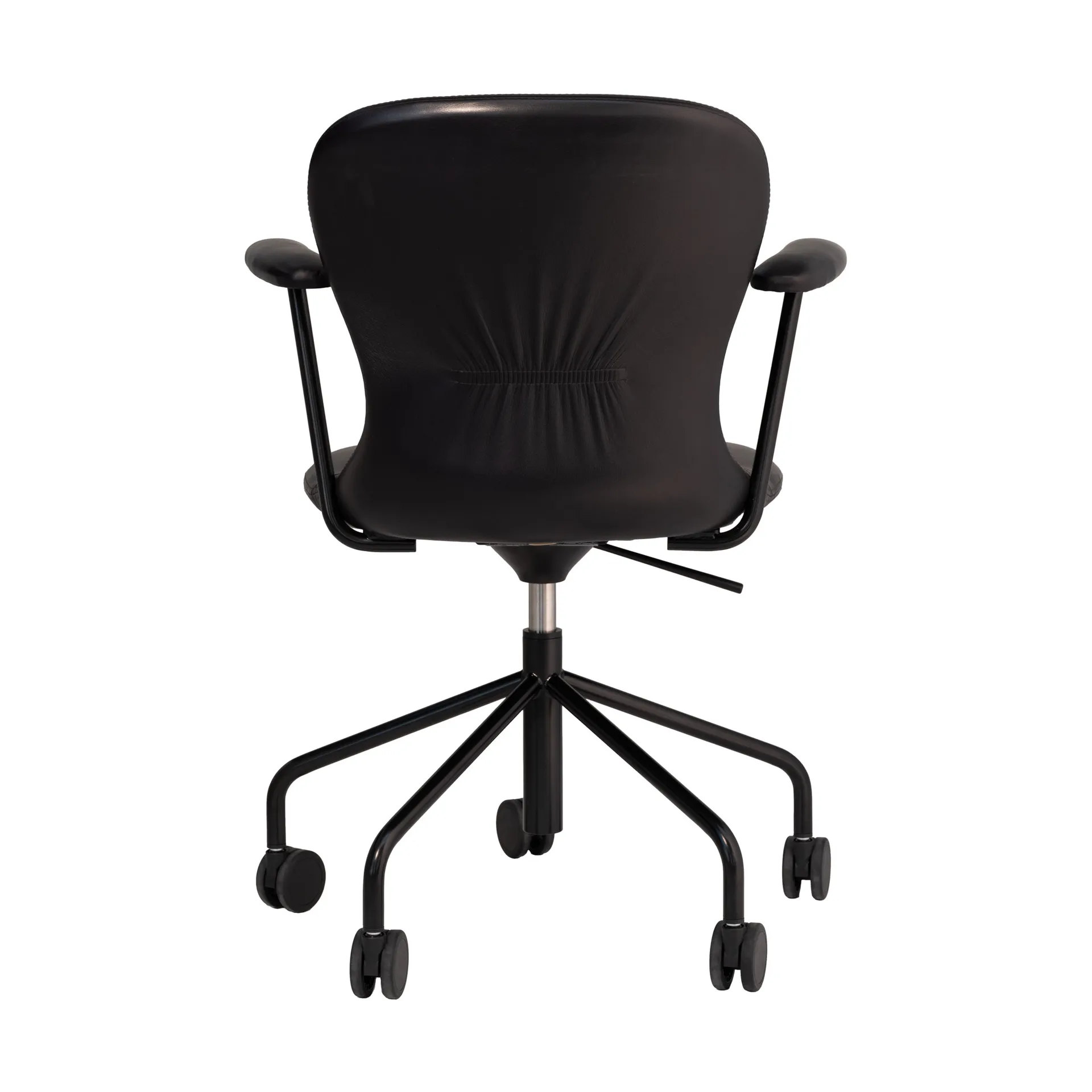 Myko karmstol med hjul, Elmosoft 99999-RAL 9005 Fogia