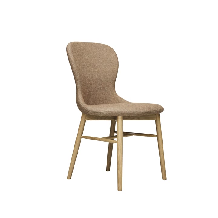 Myko stol - tyg beige, ben lackad ek - Fogia