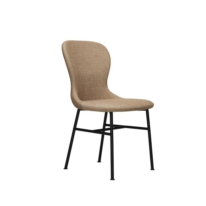 Myko stol - tyg beige, svarta metallben - Fogia