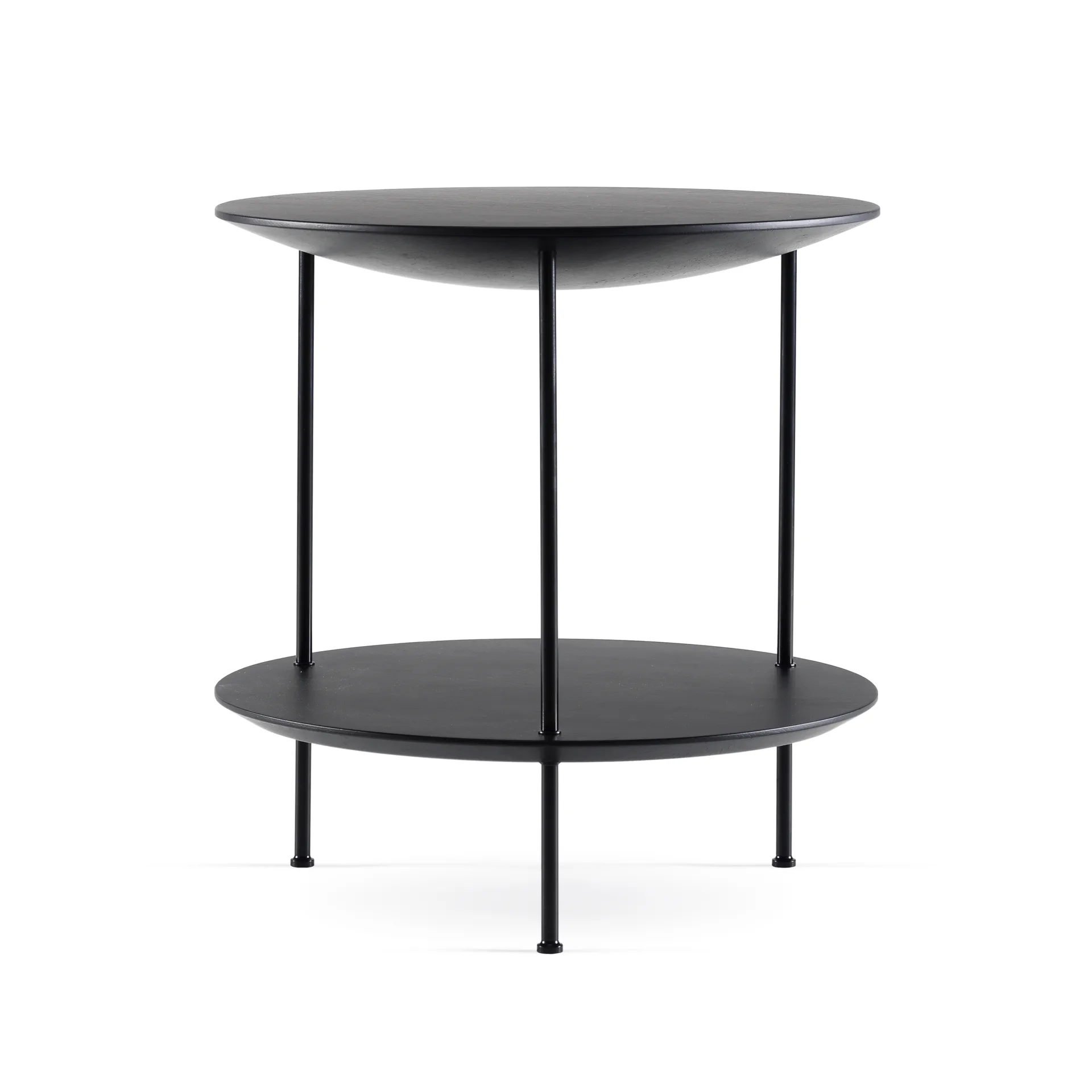 Pastille bord, ek svartbetsad, svart stativ Fogia