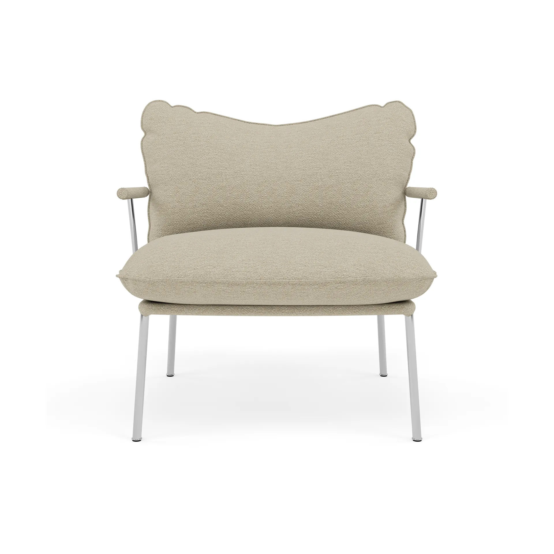 Pico fåtölj, Barnum 2-polished stainless steel Fogia