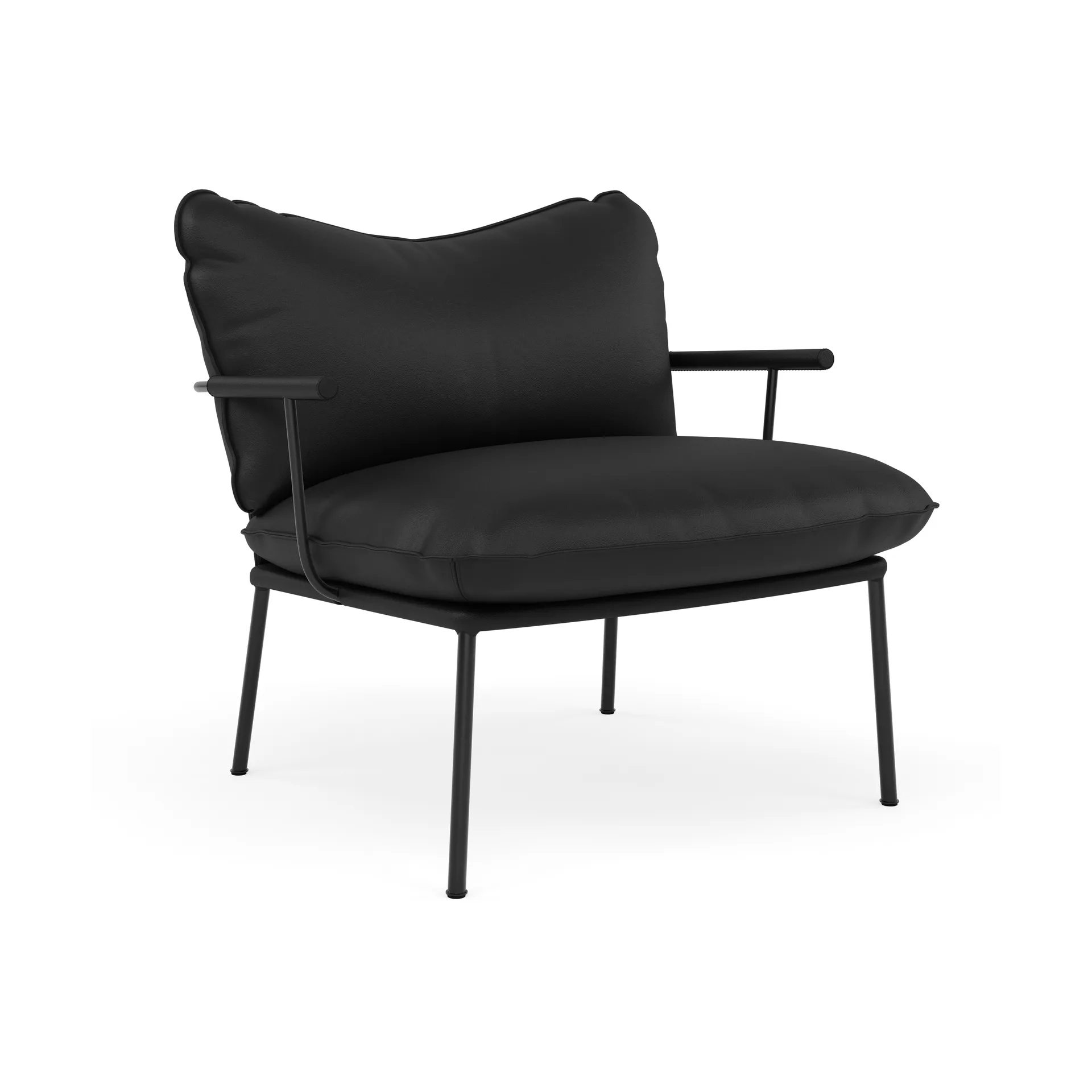 Pico fåtölj, Elmosoft 99999-RAL 9005 Fogia