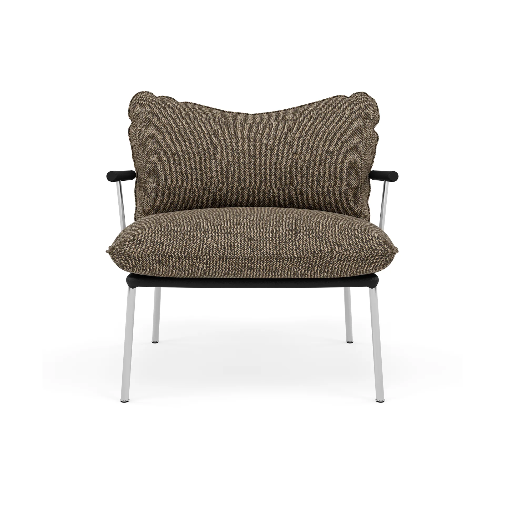 Pico fåtölj, Elmosoft 99999-safire 0001-polished stainless steel Fogia