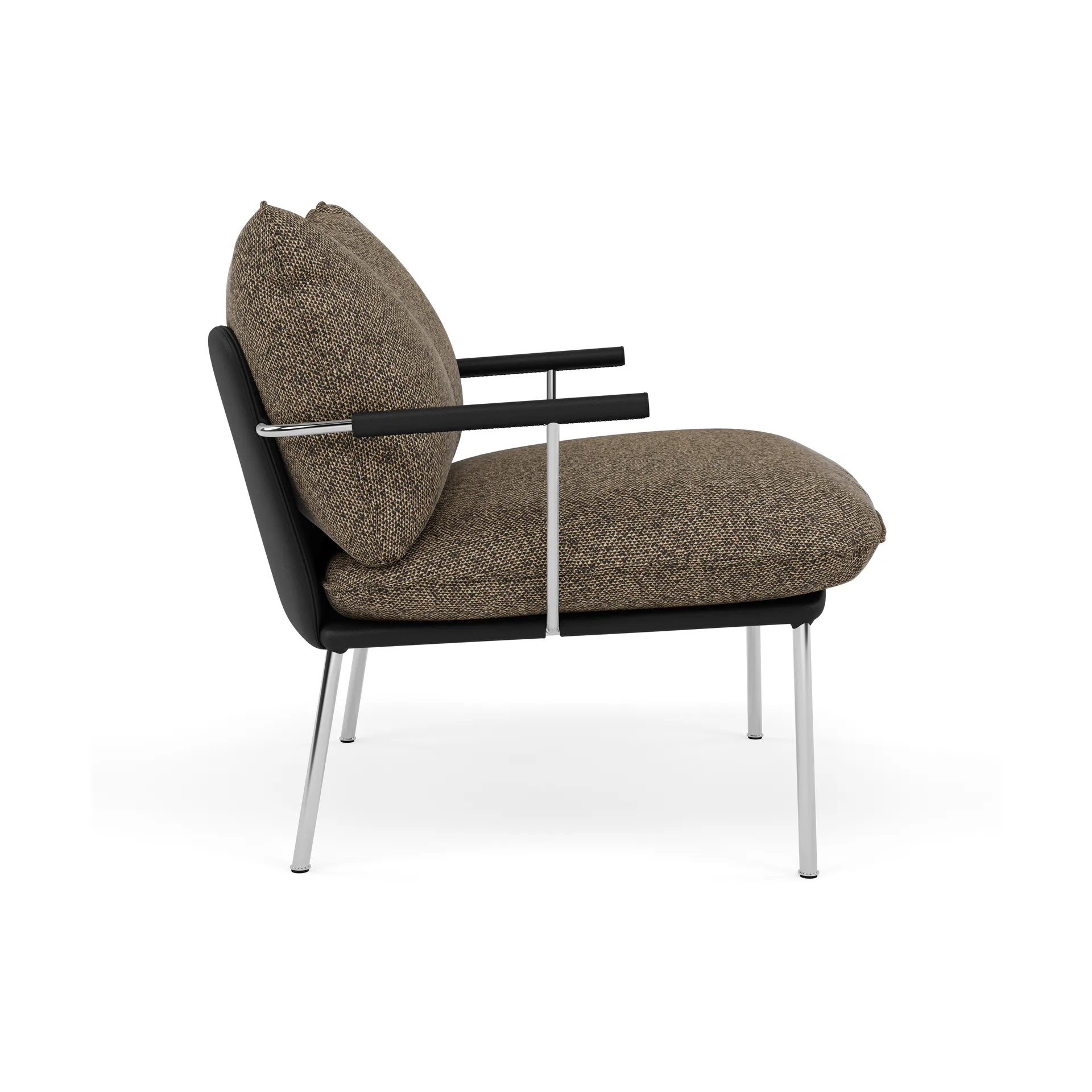 Pico fåtölj, Elmosoft 99999-safire 0001-polished stainless steel Fogia