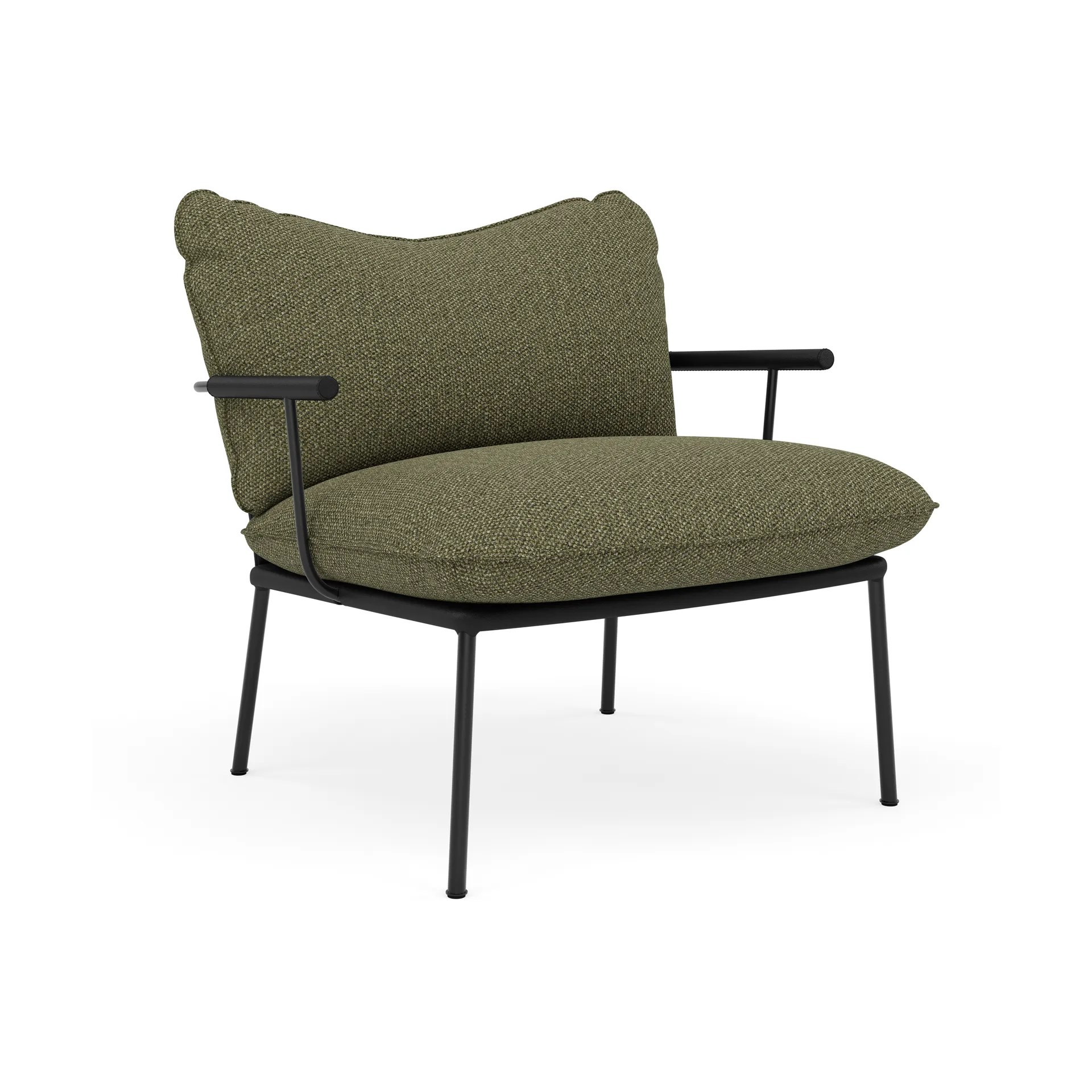 Pico fåtölj, Elmosoft 99999-safire 0005-RAL 9005 Fogia