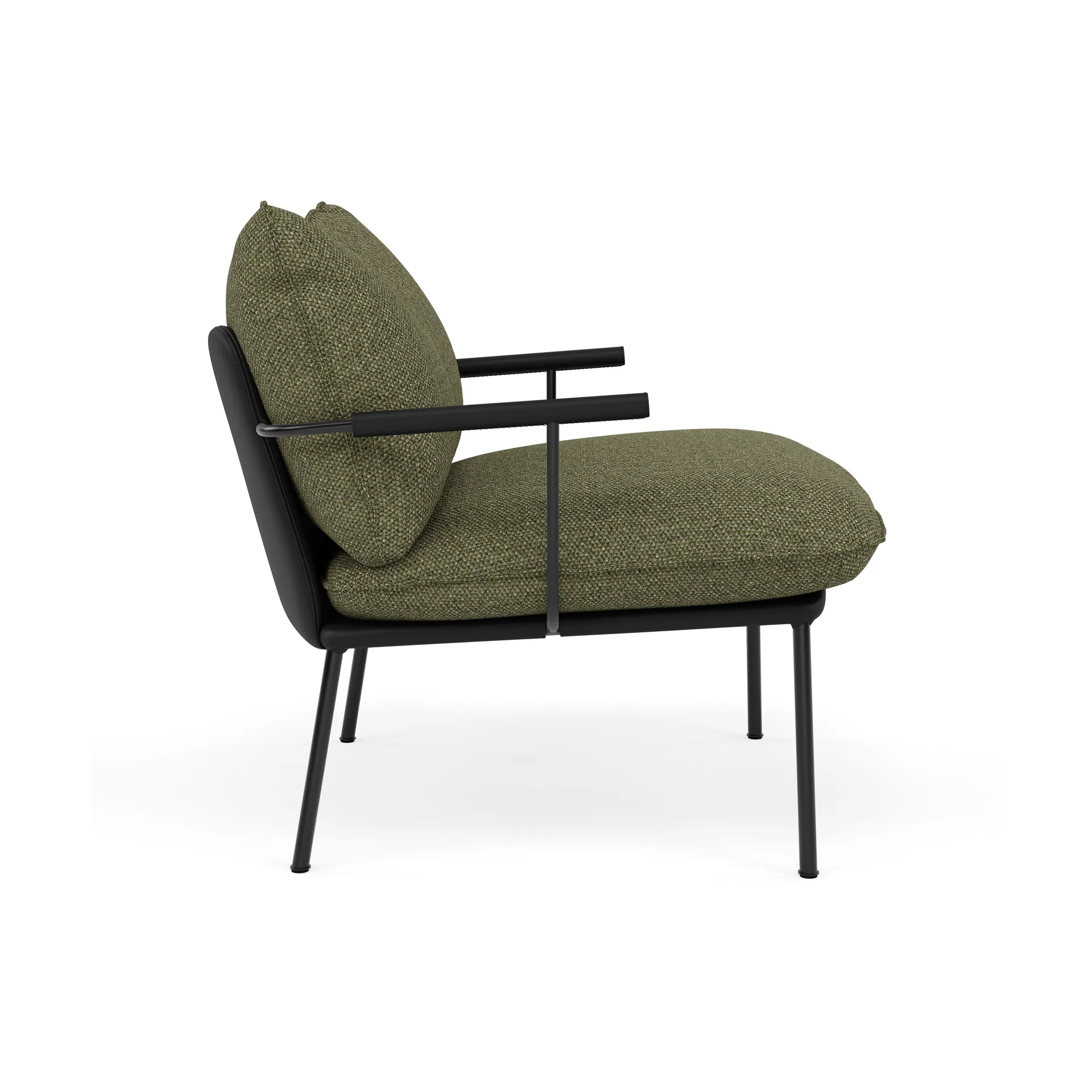 Pico fåtölj, Elmosoft 99999-safire 0005-RAL 9005 Fogia