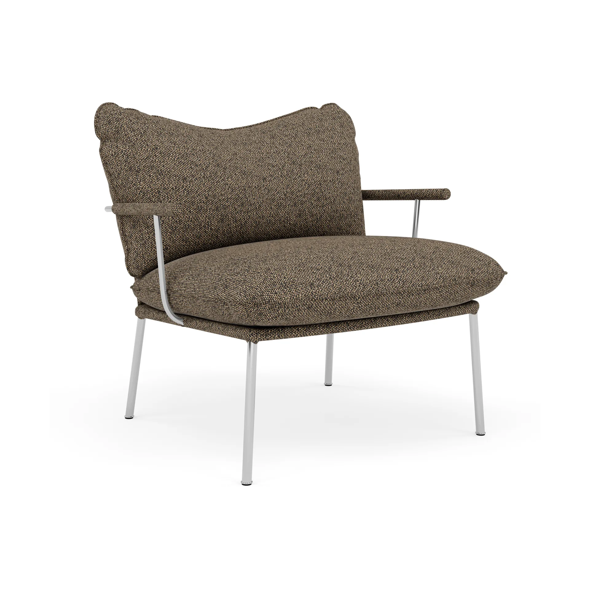 Pico fåtölj, Safire 0001-polished stainless steel Fogia