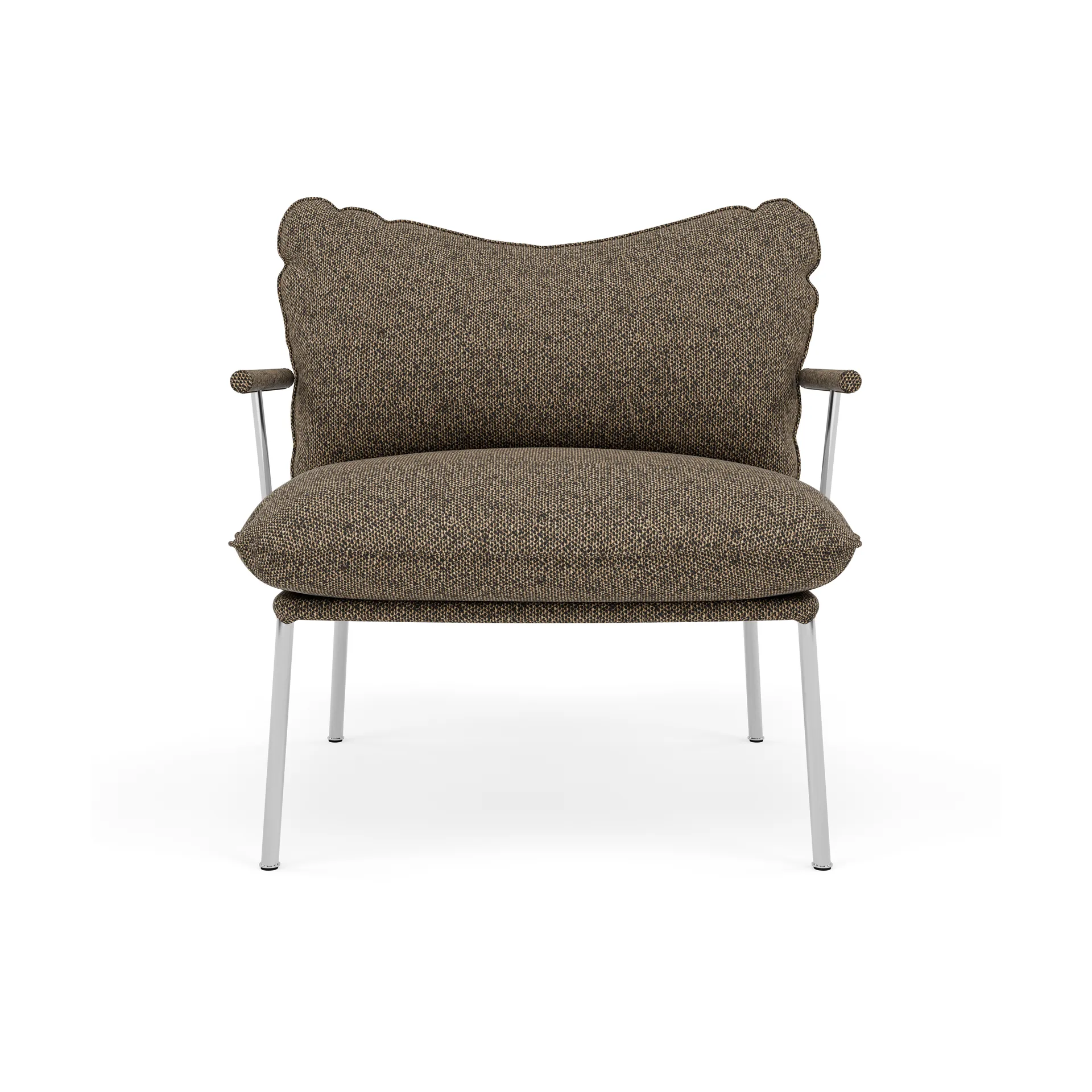 Pico fåtölj, Safire 0001-polished stainless steel Fogia