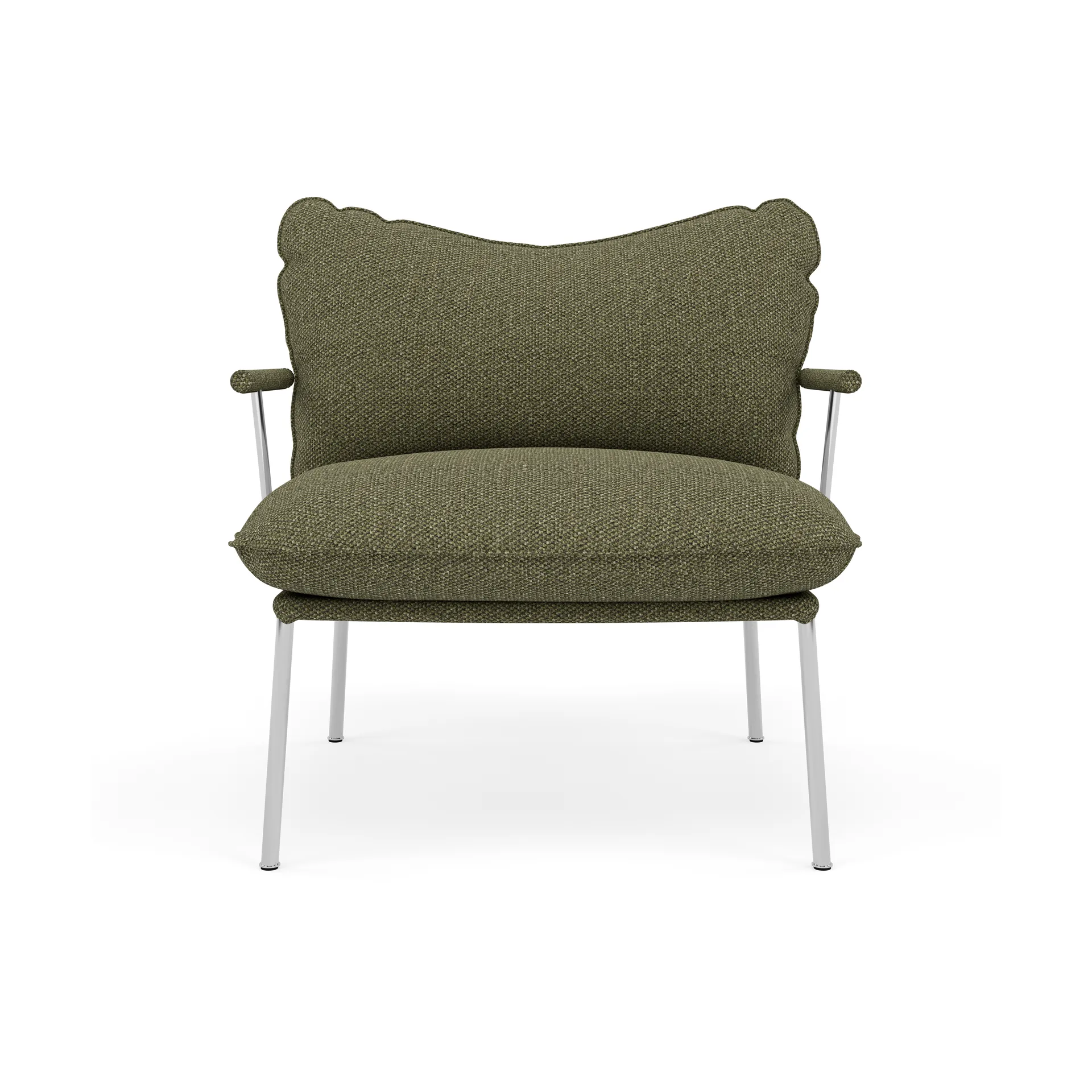 Pico fåtölj, Safire 0005-polished stainless steel Fogia