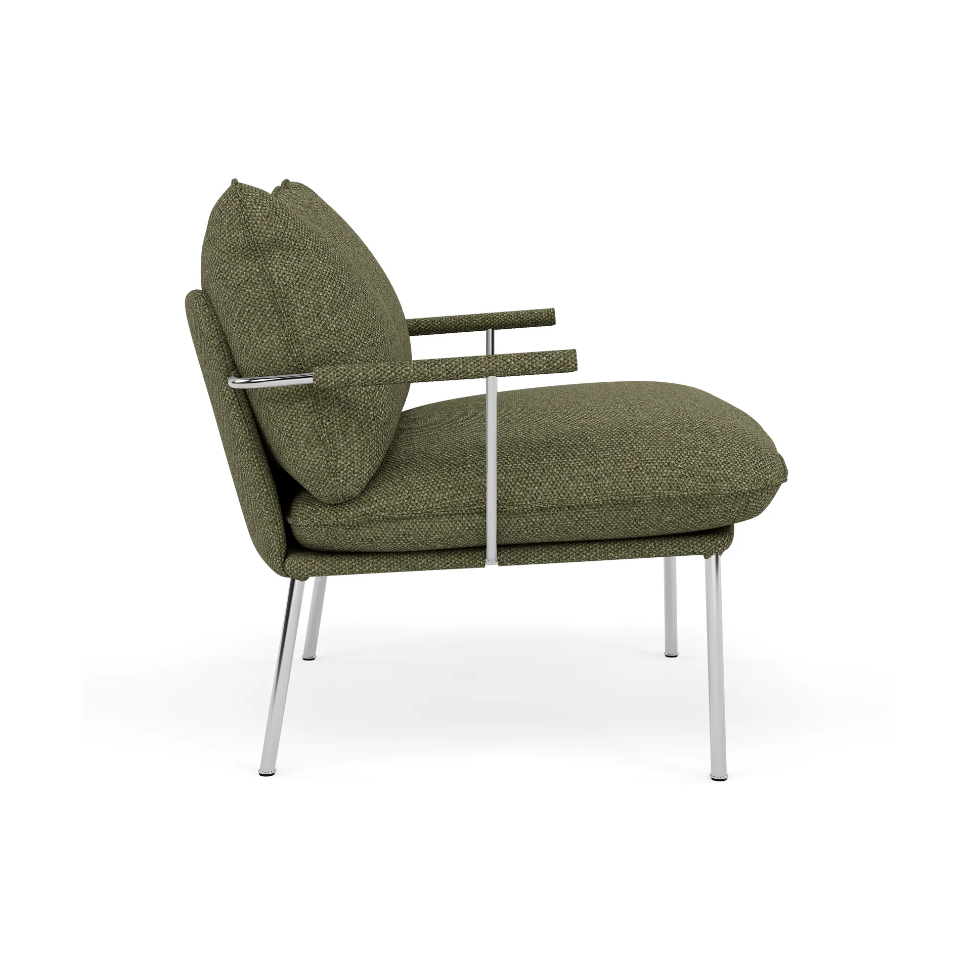 Pico fåtölj, Safire 0005-polished stainless steel Fogia