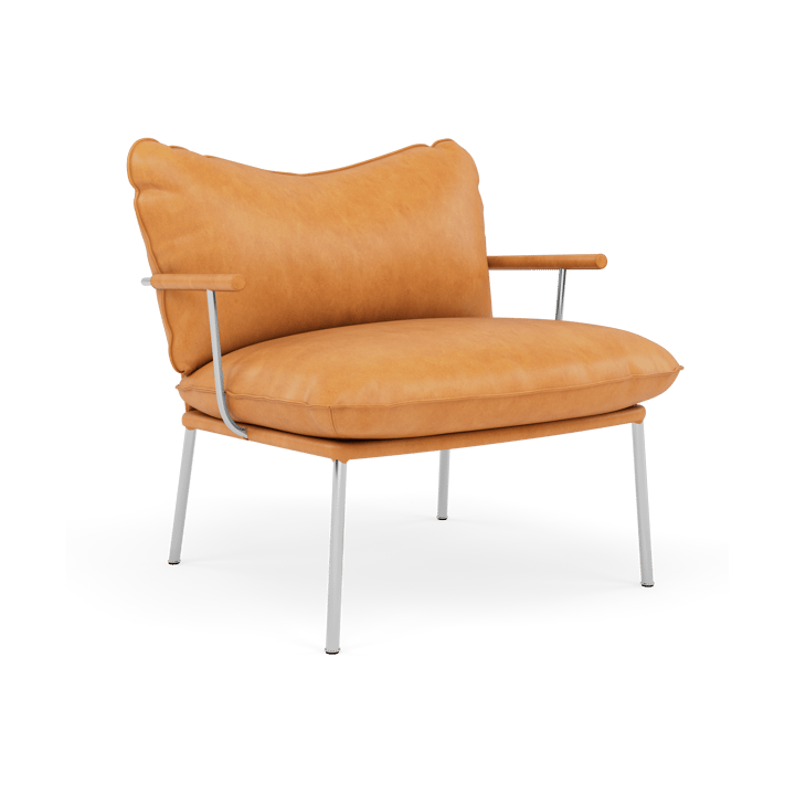 Pico fåtölj - Vintage cognac-polished stainless steel - Fogia
