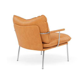 Pico fåtölj - Vintage cognac-polished stainless steel - Fogia