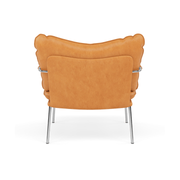 Pico fåtölj - Vintage cognac-polished stainless steel - Fogia