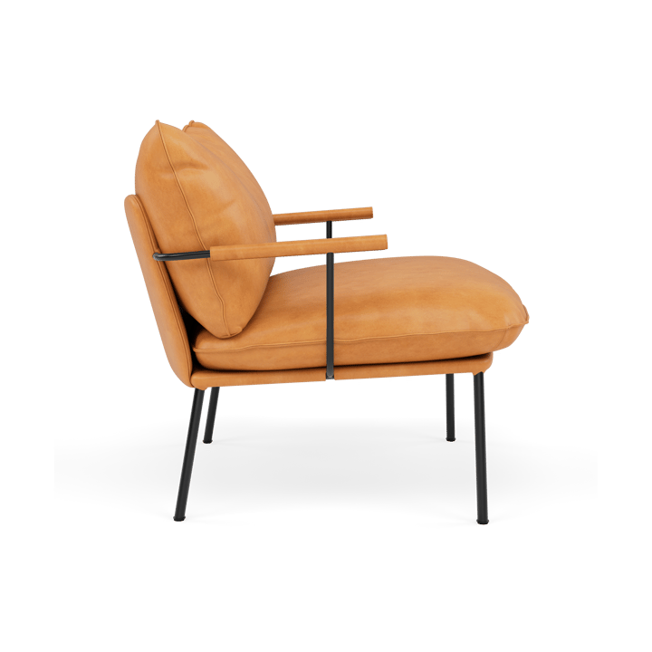 Pico fåtölj, Vintage Cognac-RAL 9005 Fogia