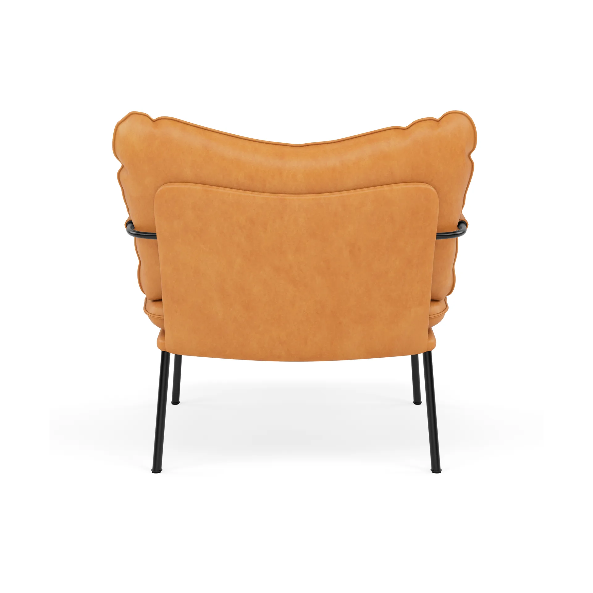 Pico fåtölj, Vintage Cognac-RAL 9005 Fogia