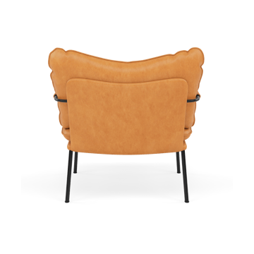 Pico fåtölj - Vintage Cognac-RAL 9005 - Fogia