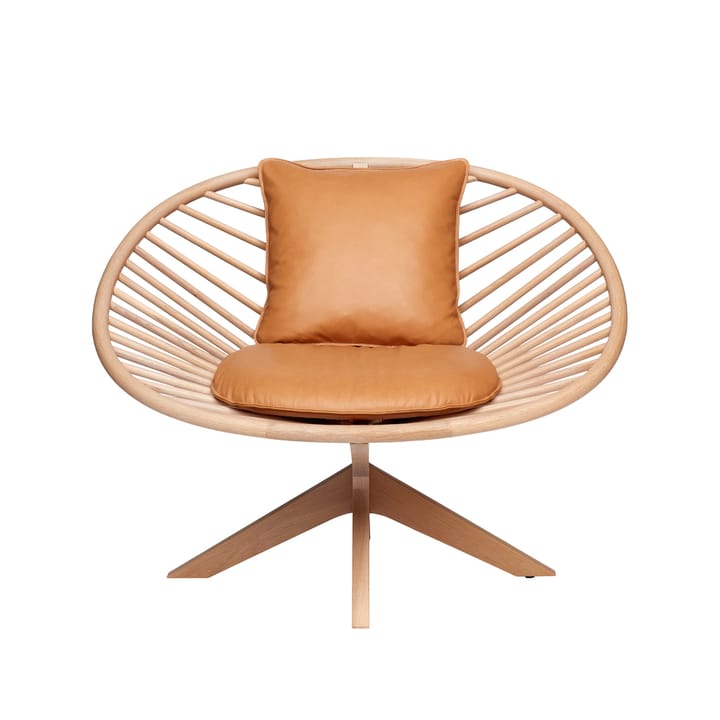Superstructure fåtölj - elmotique 43024 cognac-lackat ask - Fogia