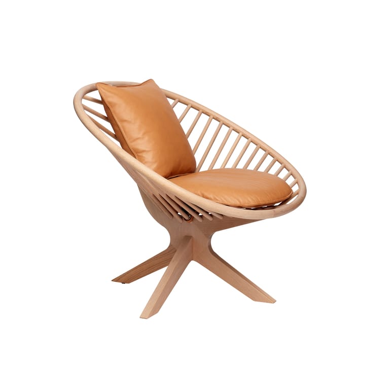 Superstructure fåtölj, elmotique 43024 cognac-lackat ask Fogia