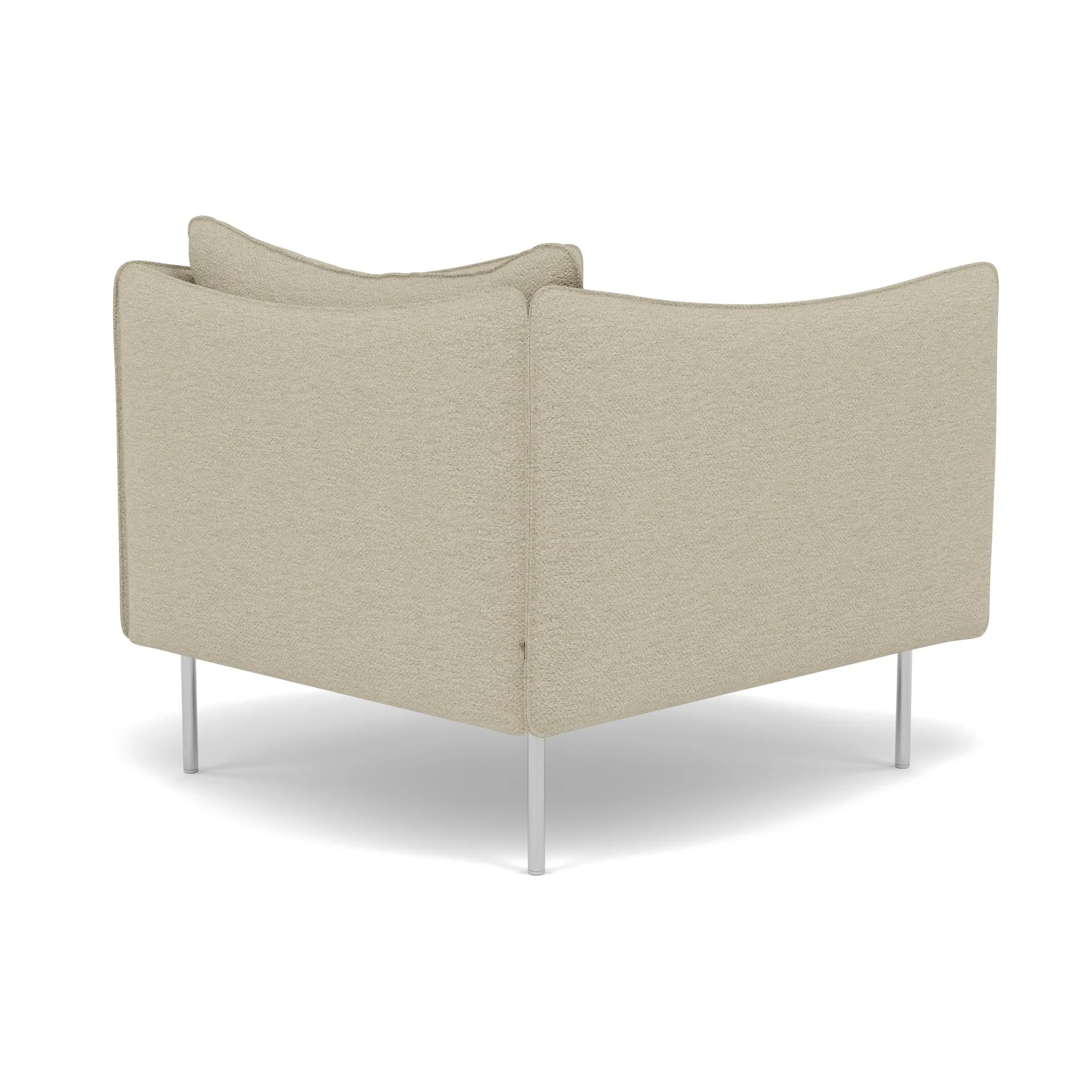 Tiki fåtölj, Barnum 2-polished stainless steel Fogia