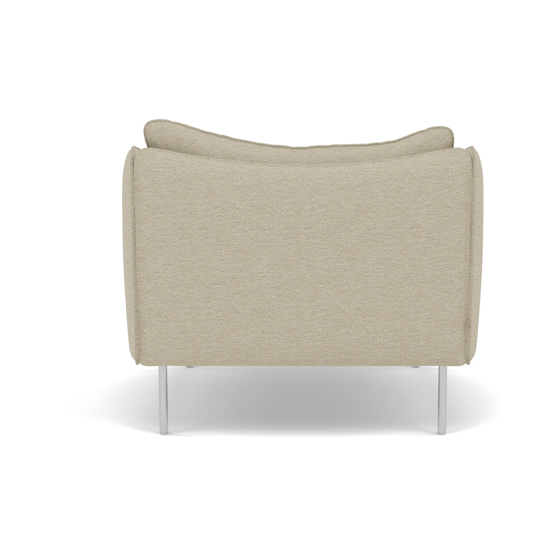 Tiki fåtölj, Barnum 2-polished stainless steel Fogia