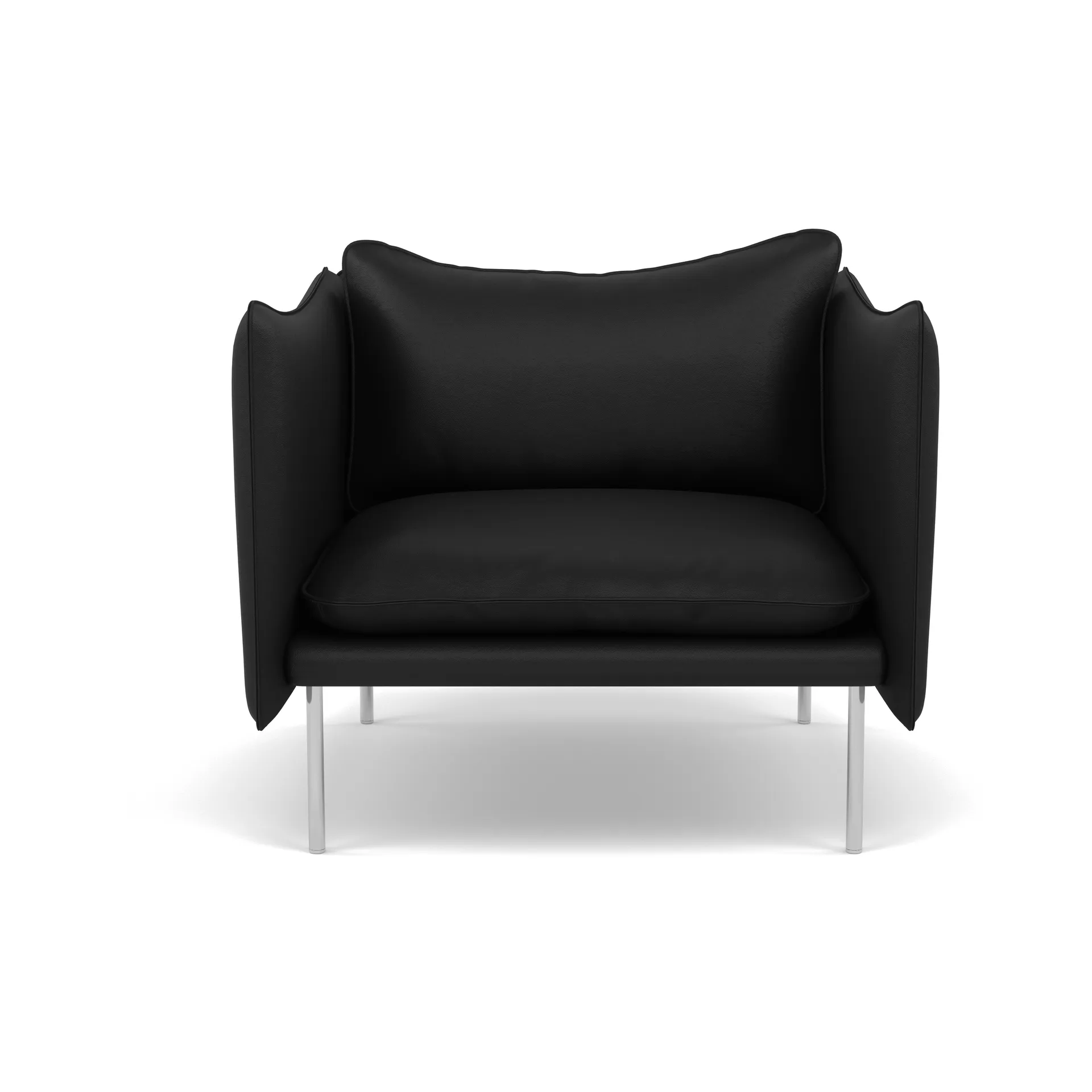 Tiki fåtölj, Elmosoft 99999-polished stainless steel Fogia