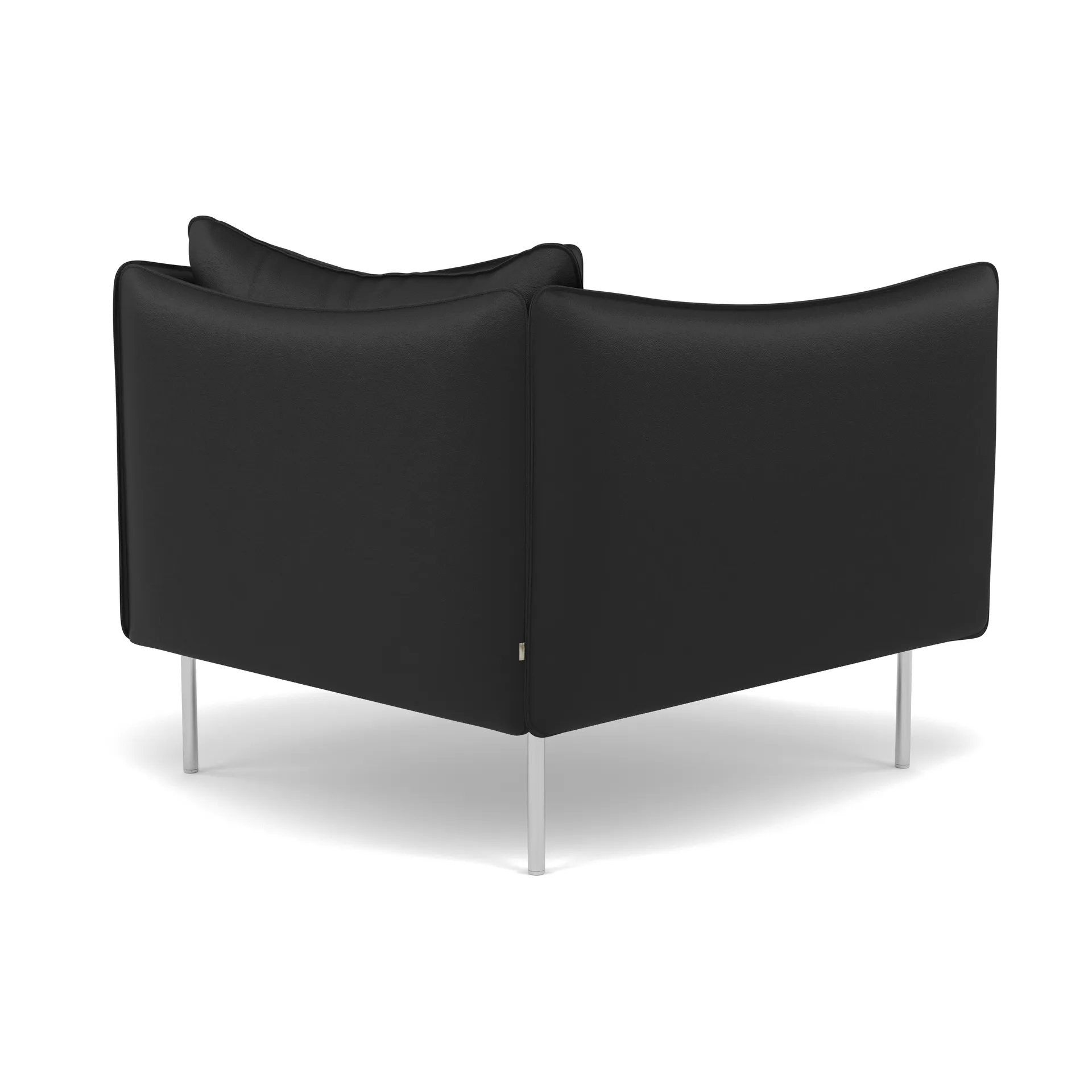 Tiki fåtölj, Elmosoft 99999-polished stainless steel Fogia