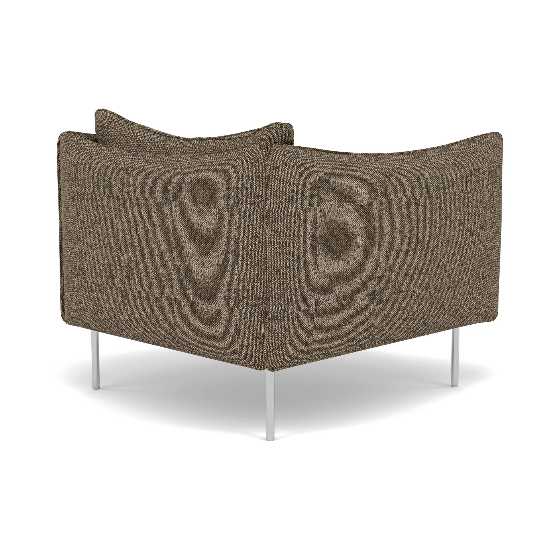 Tiki fåtölj, Safire 0001-polished stainless steel Fogia