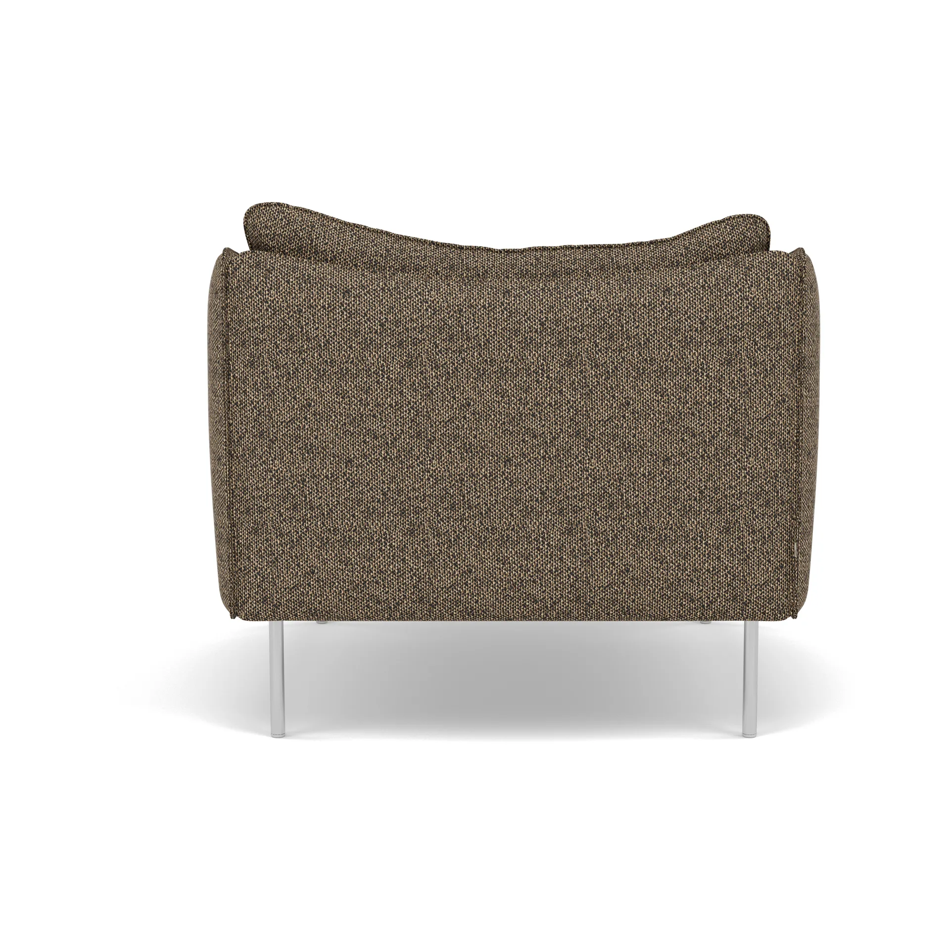 Tiki fåtölj, Safire 0001-polished stainless steel Fogia