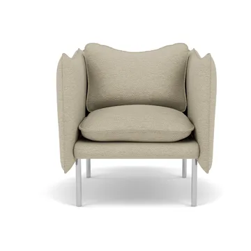 Tiki fåtölj small - Barnum 2-polished stainless steel - Fogia