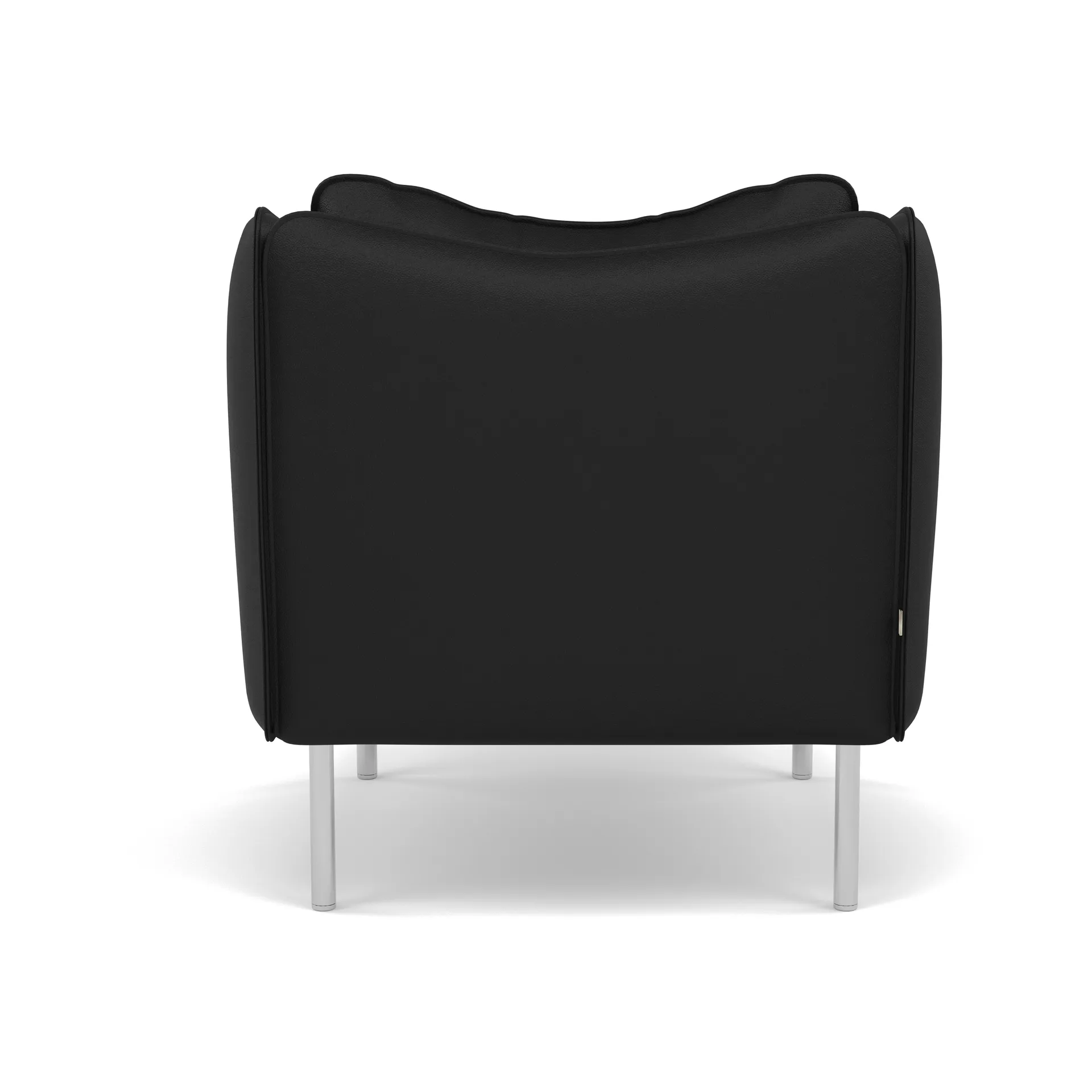 Tiki fåtölj small, Elmosoft 99999-polished stainless steel Fogia