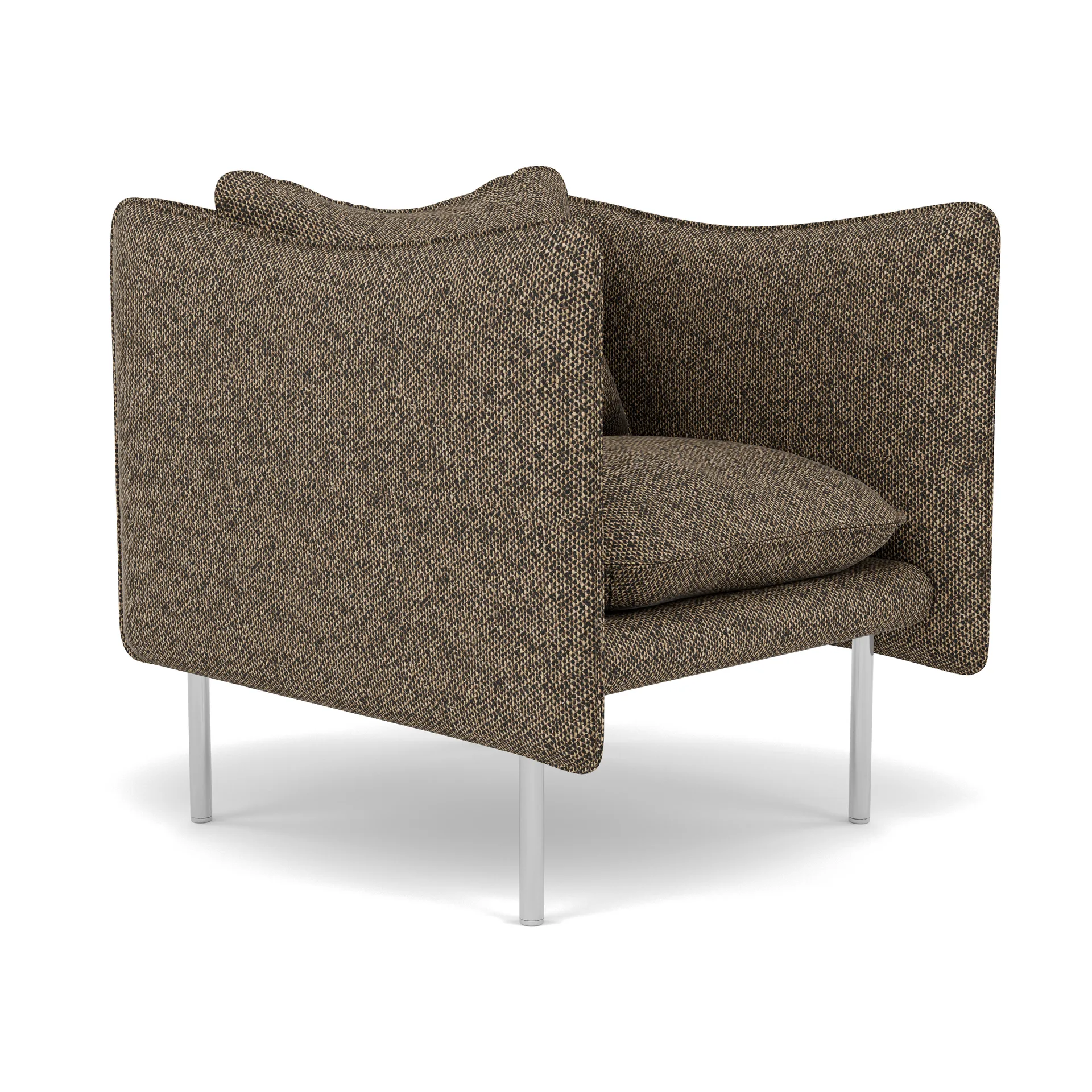 Tiki fåtölj small, Safire 0001-polished stainless steel Fogia