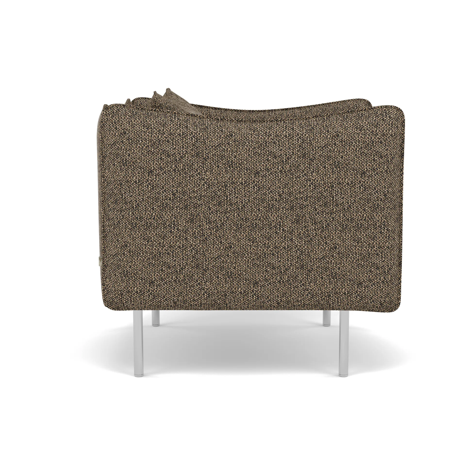 Tiki fåtölj small, Safire 0001-polished stainless steel Fogia