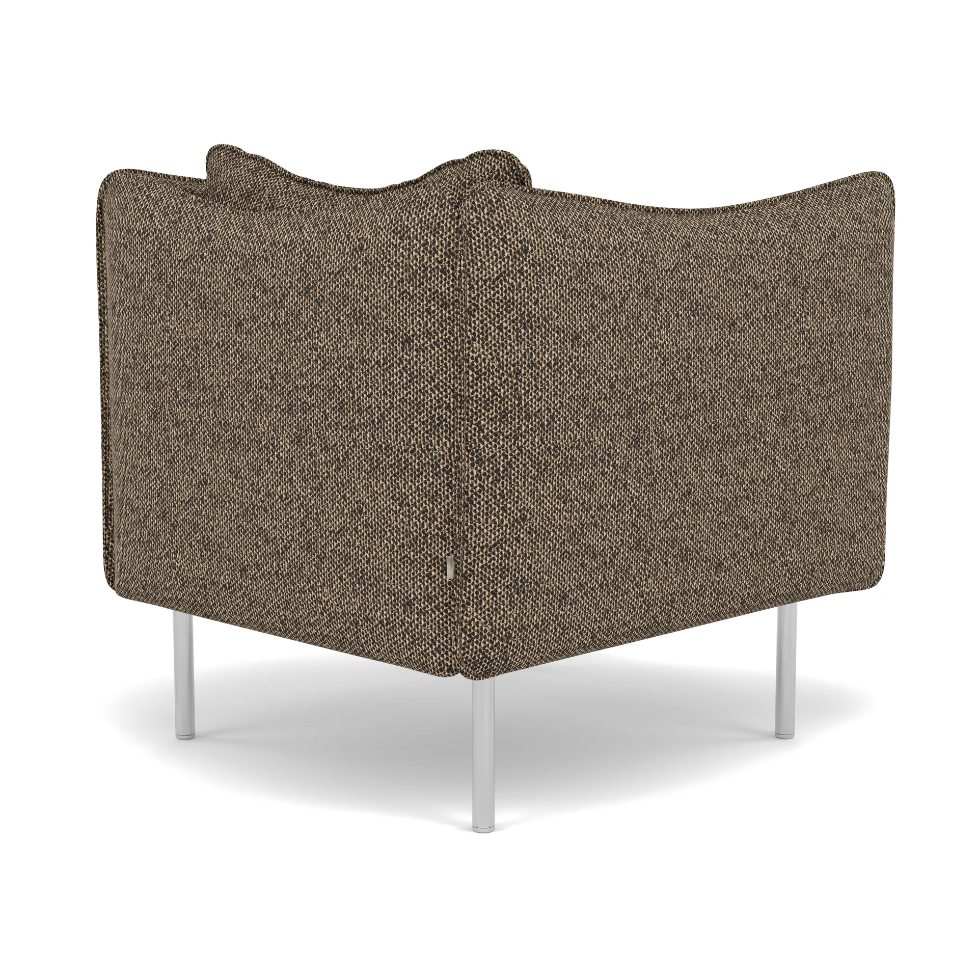 Tiki fåtölj small, Safire 0001-polished stainless steel Fogia