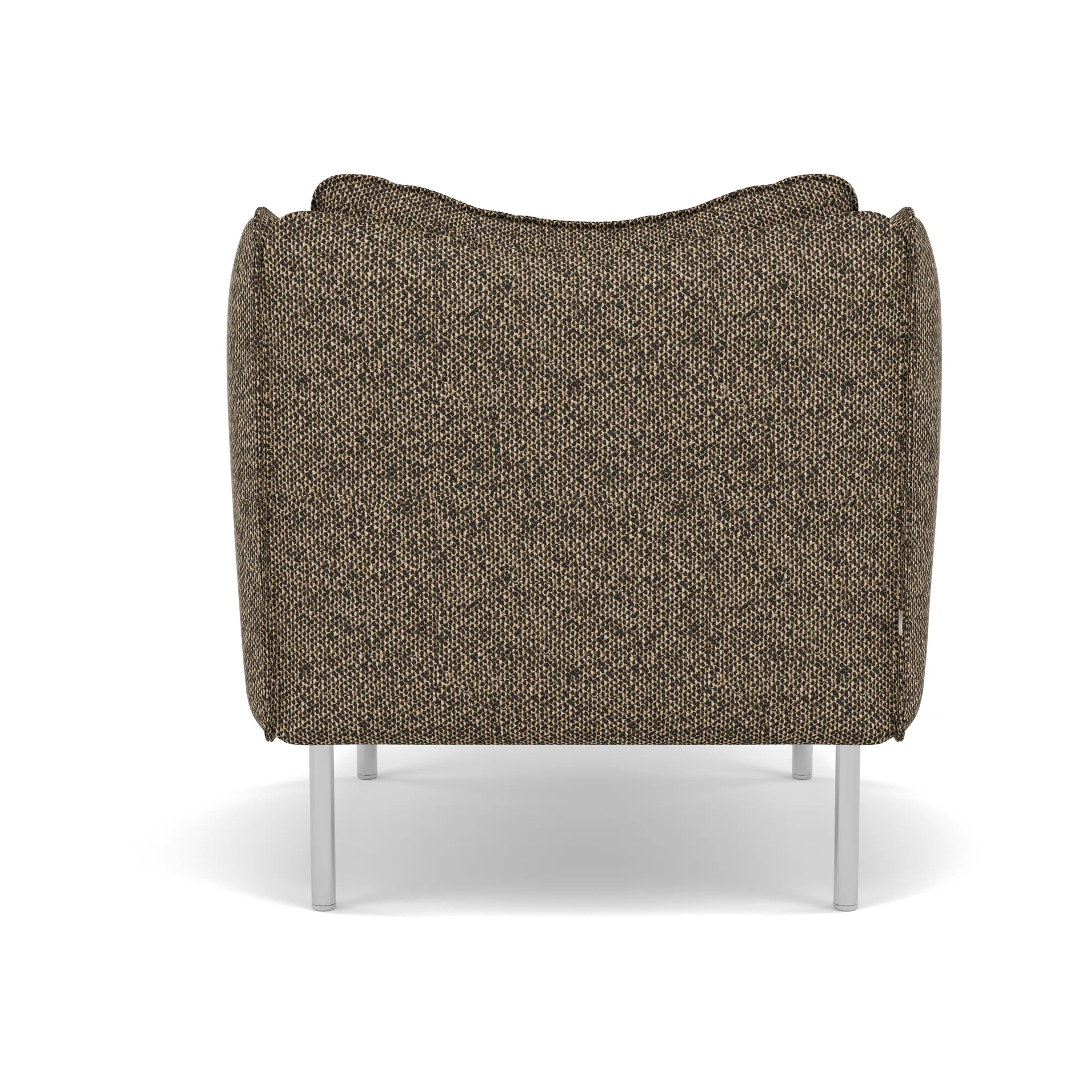 Tiki fåtölj small, Safire 0001-polished stainless steel Fogia