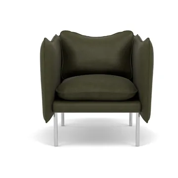 Tiki fåtölj small - Vintage Olive-polished stainless steel - Fogia