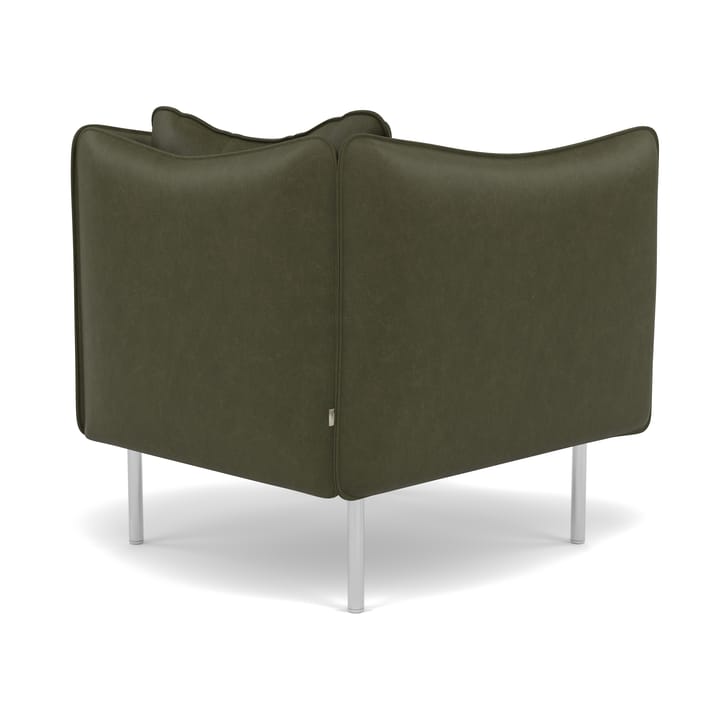 Tiki fåtölj small, Vintage Olive-polished stainless steel Fogia