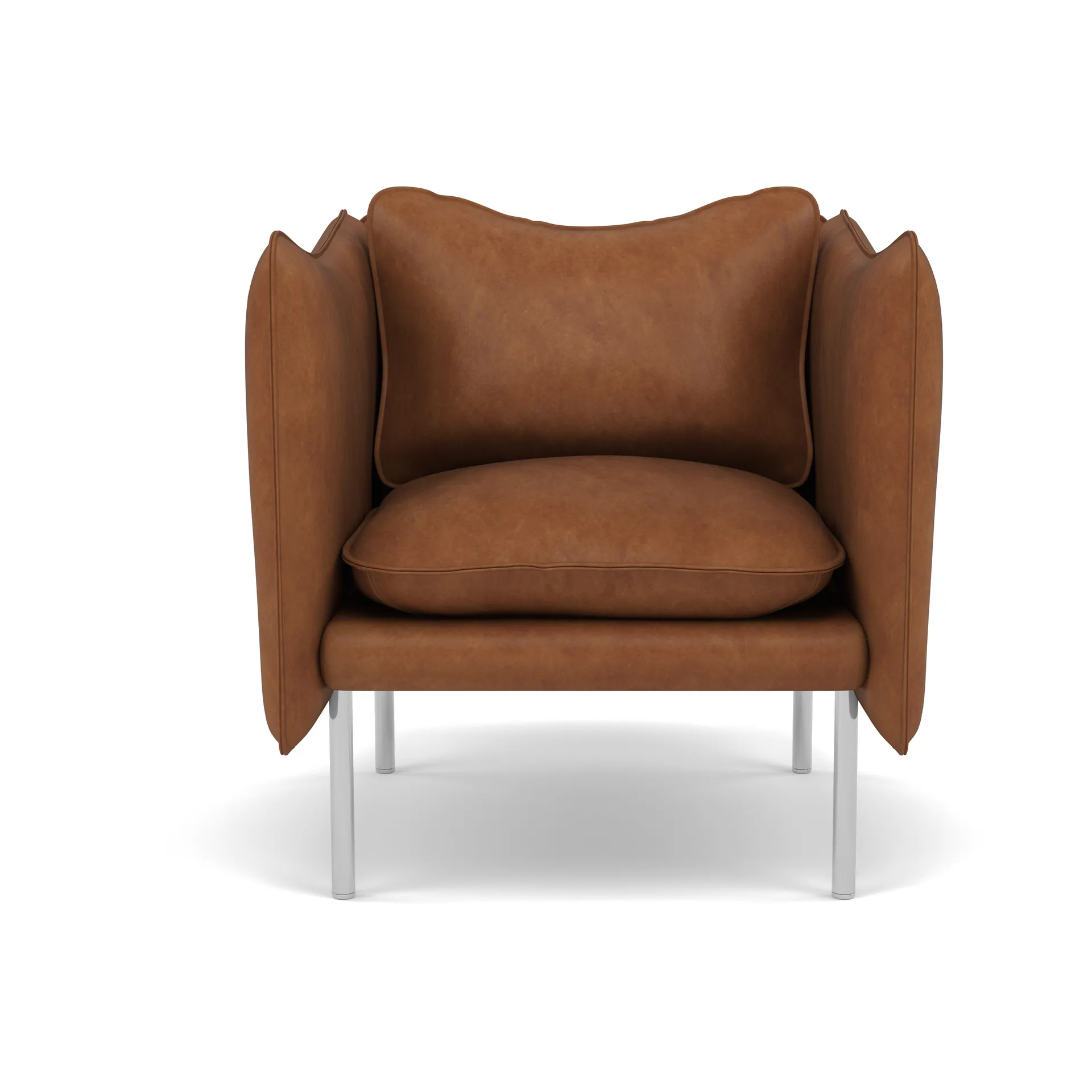 Tiki fåtölj small, Vintage Rangers-polished stainless steel Fogia