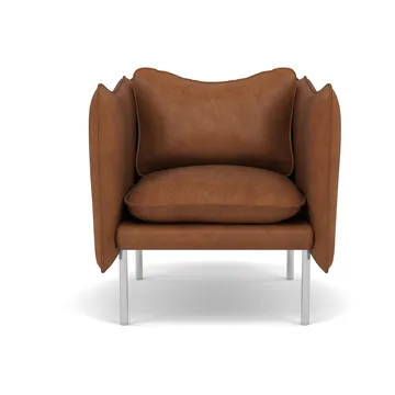 Tiki fåtölj small - Vintage Rangers-polished stainless steel - Fogia