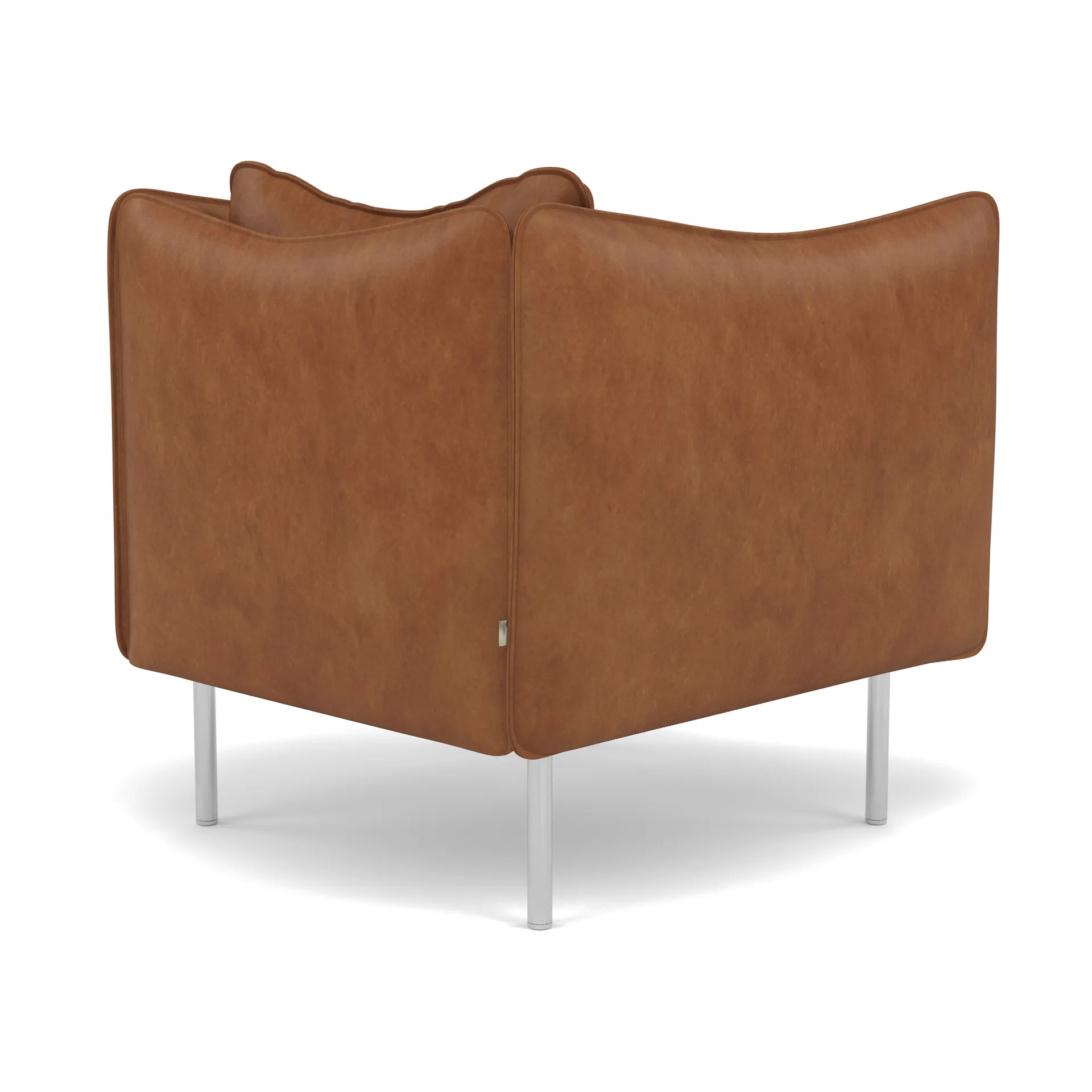 Tiki fåtölj small, Vintage Rangers-polished stainless steel Fogia