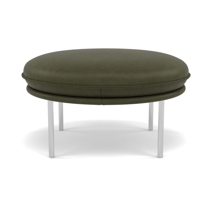 Tiki fotpall - Vintage Olive-polished stainless steel - Fogia