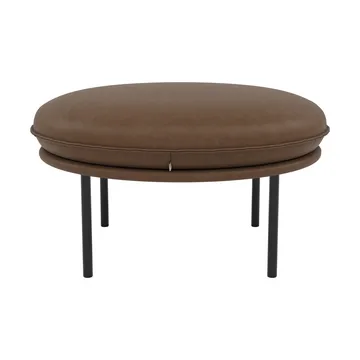 Tiki fotpall - Vintage Tabacco-svarta stålben - Fogia