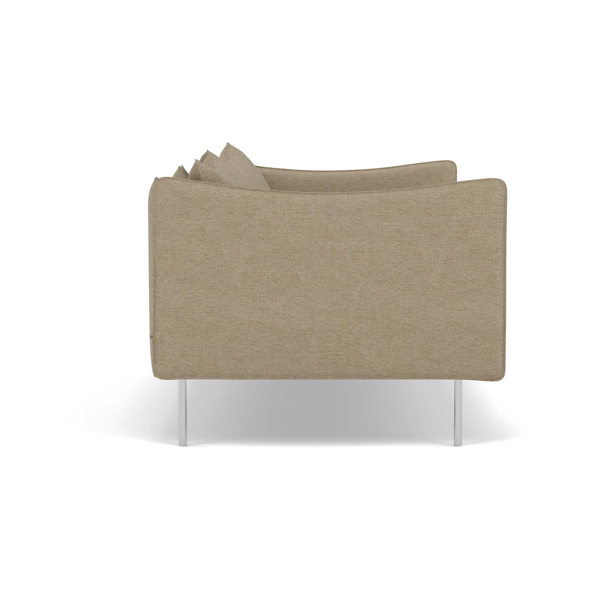 Tiki soffa 2-sits, Ecriture 0240-polished stainless steel Fogia