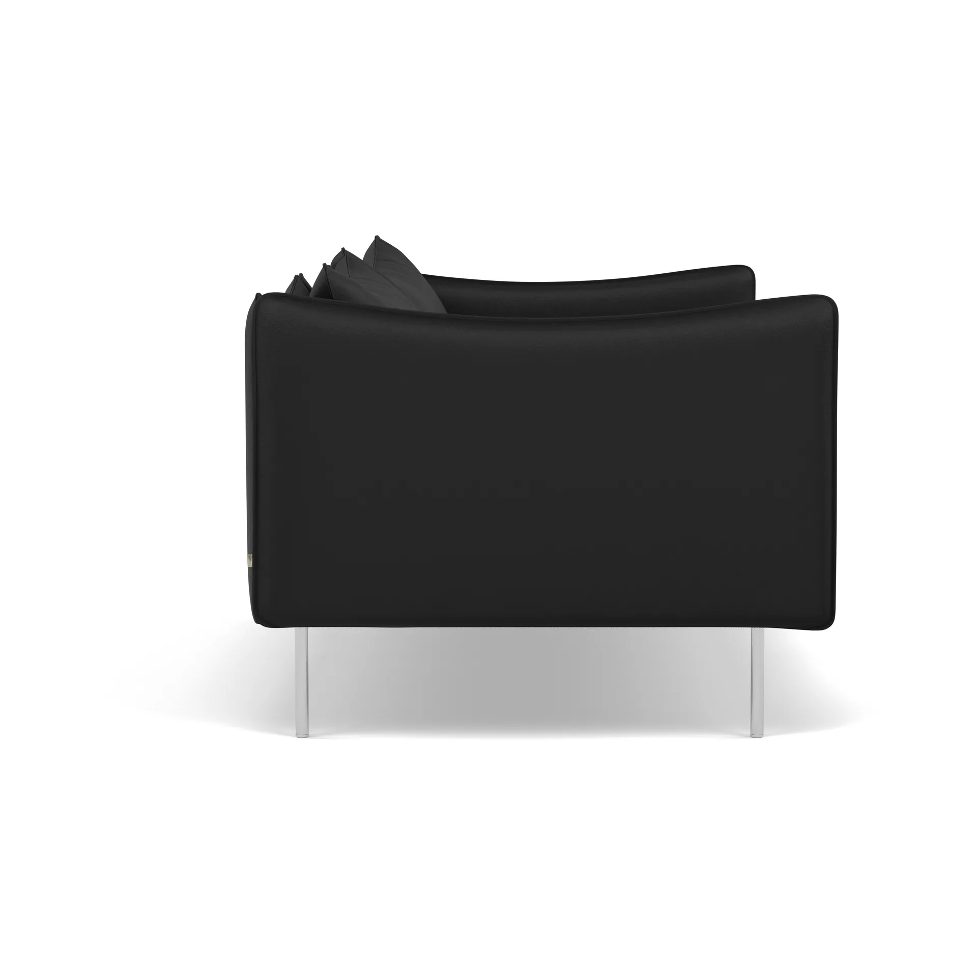 Tiki soffa 2-sits, Elmosoft 99999-polished stainless steel Fogia