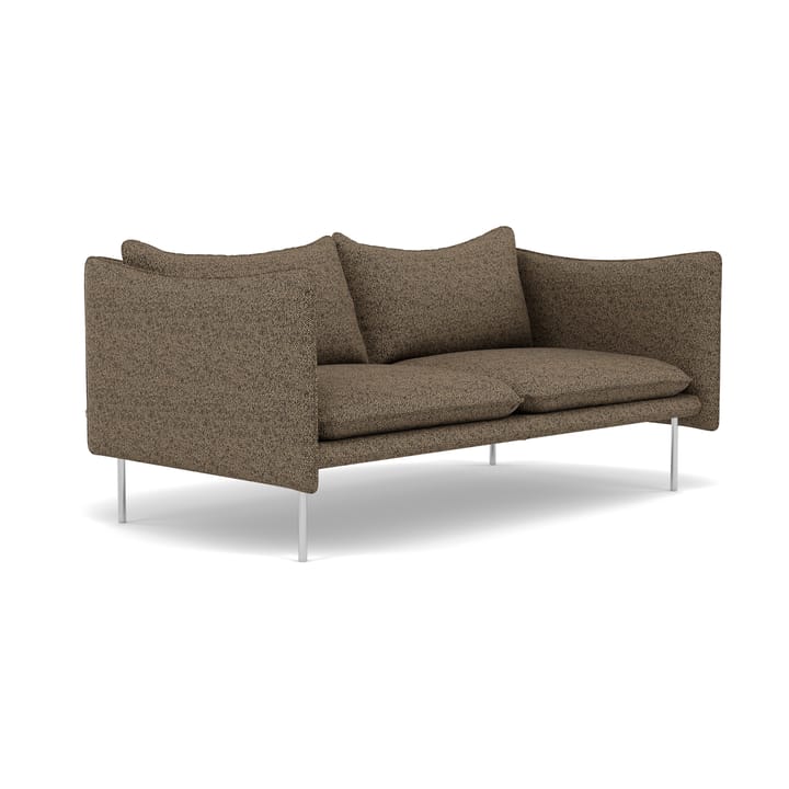 Tiki soffa 2-sits, Safire 0001-polished stainless steel Fogia