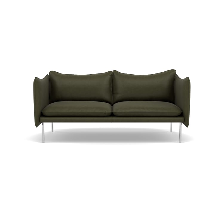 Tiki soffa 2-sits - Vintage Olive-polished stainless steel - Fogia